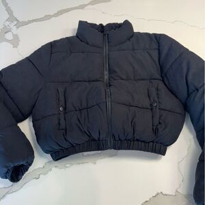 PrettyLittleThing Black Outerwear puffer jacket